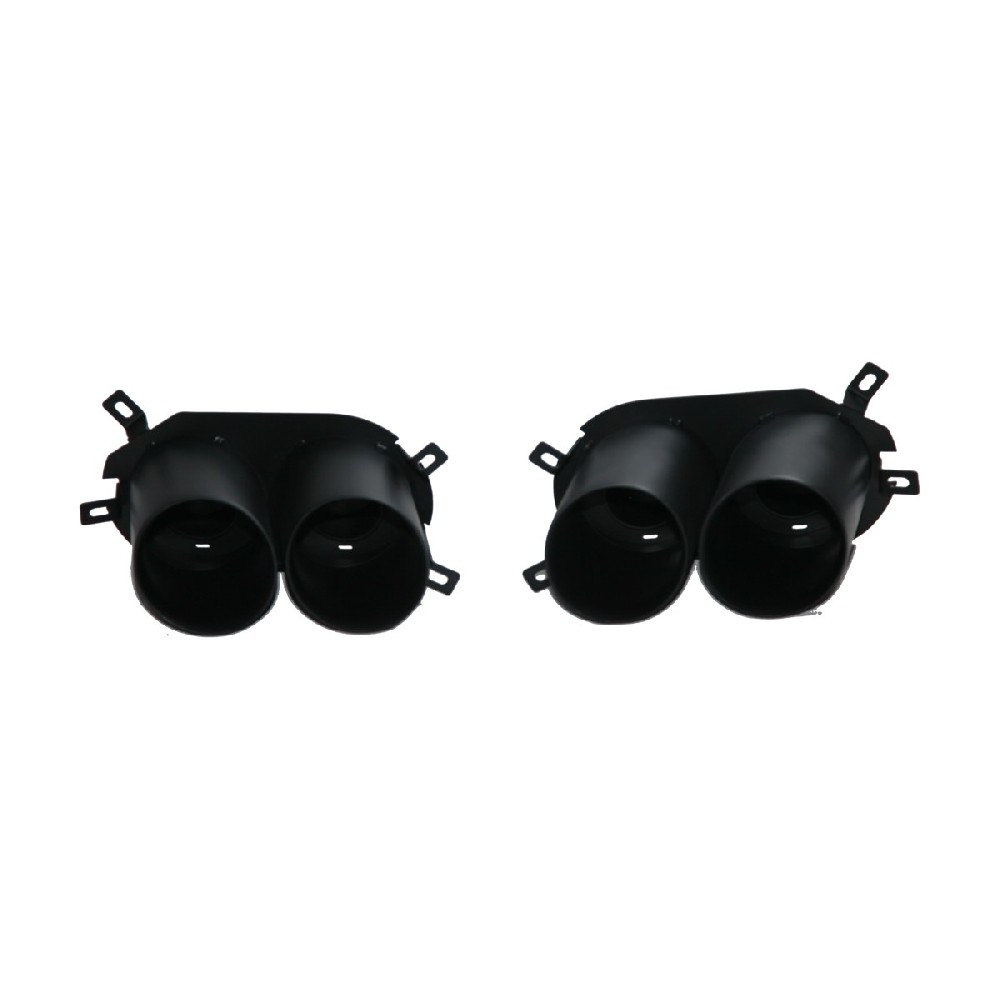 Audi Q8 Black Quad Exhaust Tip Upgrade